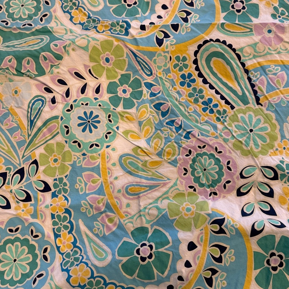 Pottery Barn teen full/queen printed duvet plus 2 standard shams